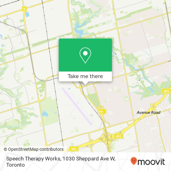 Speech Therapy Works, 1030 Sheppard Ave W map