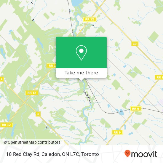 18 Red Clay Rd, Caledon, ON L7C map