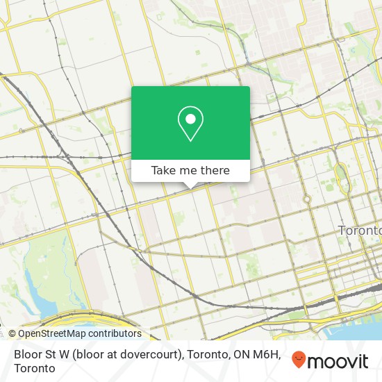Bloor St W (bloor at dovercourt), Toronto, ON M6H map