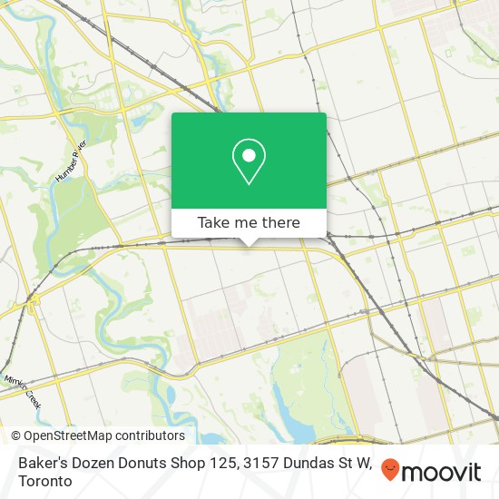 Baker's Dozen Donuts Shop 125, 3157 Dundas St W plan