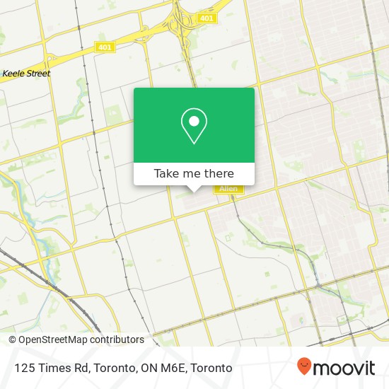 125 Times Rd, Toronto, ON M6E plan