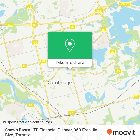 Shawn Basra - TD Financial Planner, 960 Franklin Blvd map