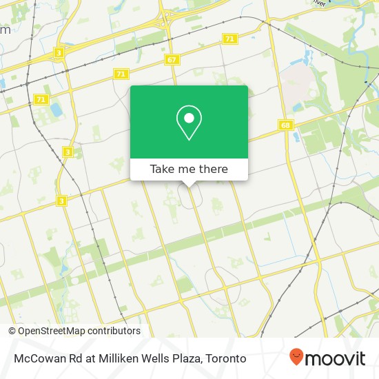 McCowan Rd at Milliken Wells Plaza map