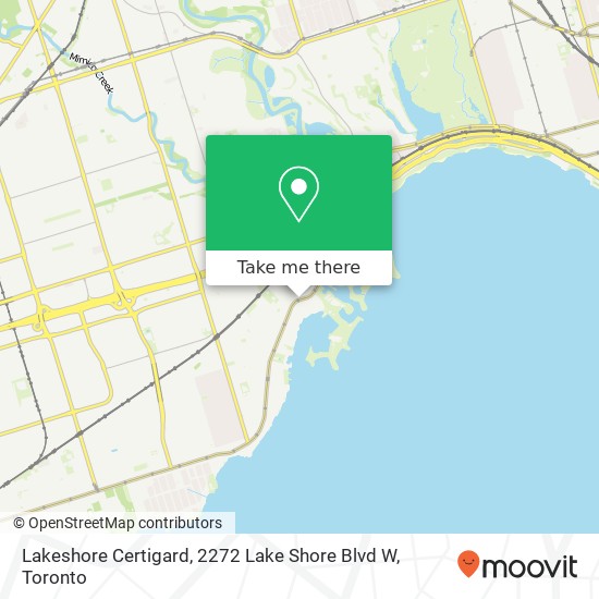 Lakeshore Certigard, 2272 Lake Shore Blvd W map