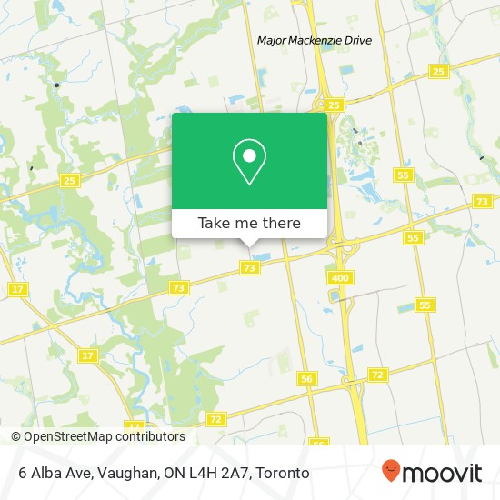 6 Alba Ave, Vaughan, ON L4H 2A7 map