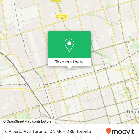 6 Alberta Ave, Toronto, ON M6H 2R6 map