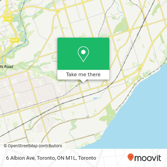 6 Albion Ave, Toronto, ON M1L map