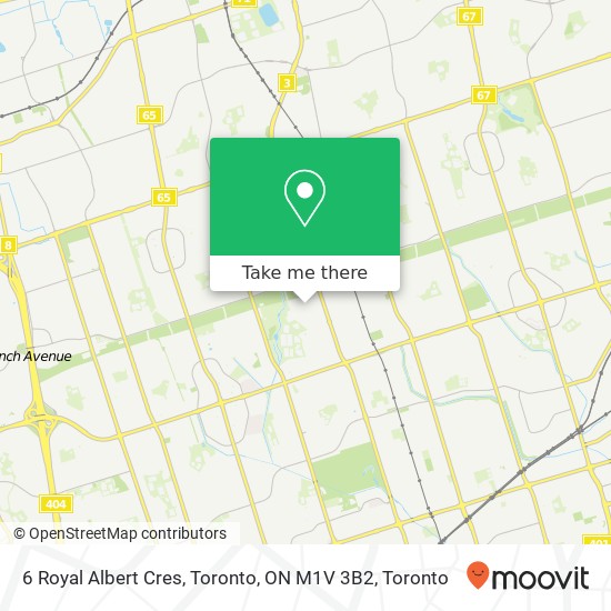 6 Royal Albert Cres, Toronto, ON M1V 3B2 plan