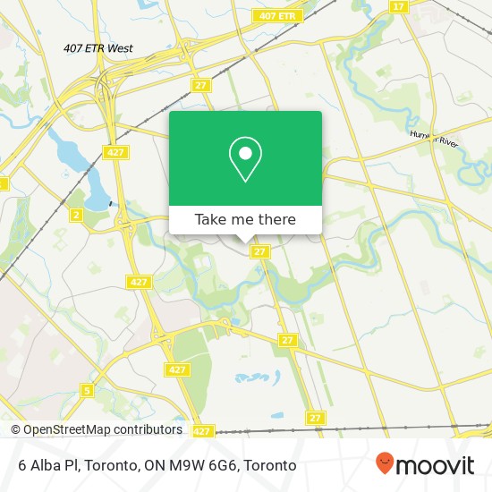 6 Alba Pl, Toronto, ON M9W 6G6 map
