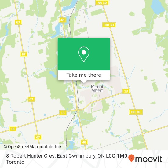 8 Robert Hunter Cres, East Gwillimbury, ON L0G 1M0 map