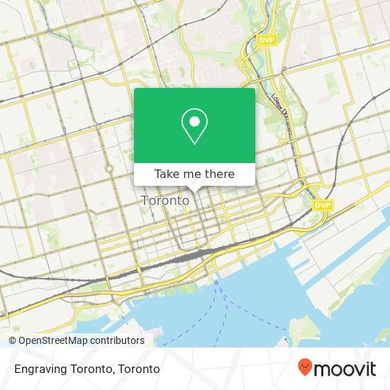 Engraving Toronto map