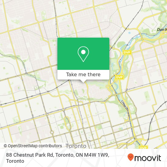 88 Chestnut Park Rd, Toronto, ON M4W 1W9 map