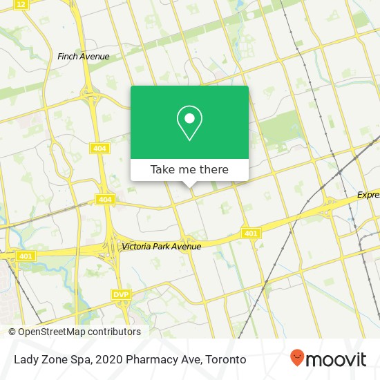 Lady Zone Spa, 2020 Pharmacy Ave map