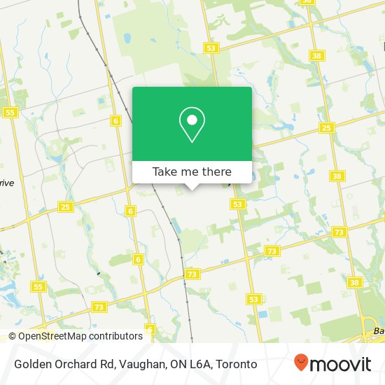 Golden Orchard Rd, Vaughan, ON L6A map
