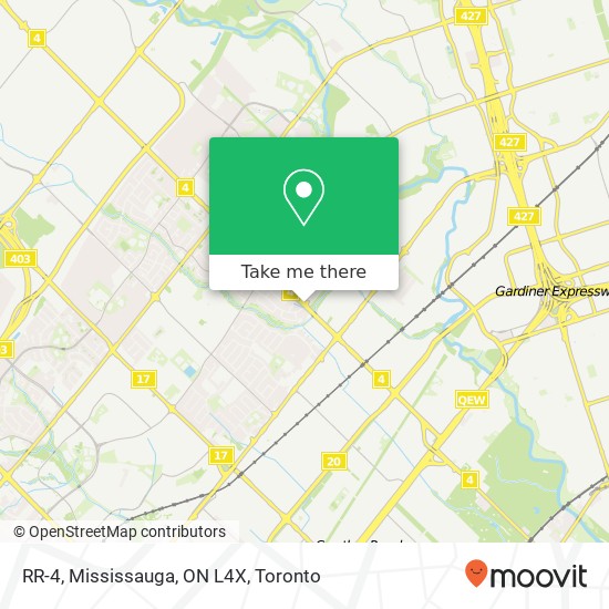 RR-4, Mississauga, ON L4X map