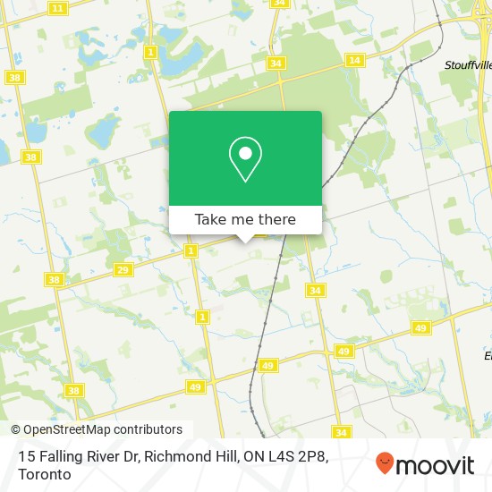 15 Falling River Dr, Richmond Hill, ON L4S 2P8 map