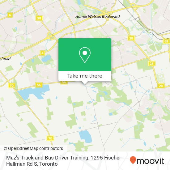 Maz's Truck and Bus Driver Training, 1295 Fischer-Hallman Rd S map