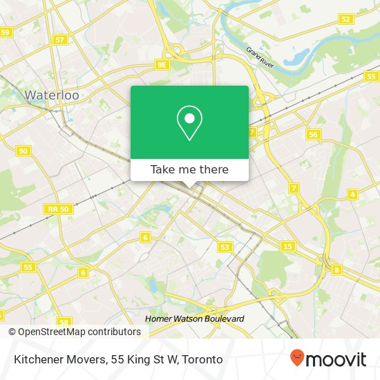 Kitchener Movers, 55 King St W plan