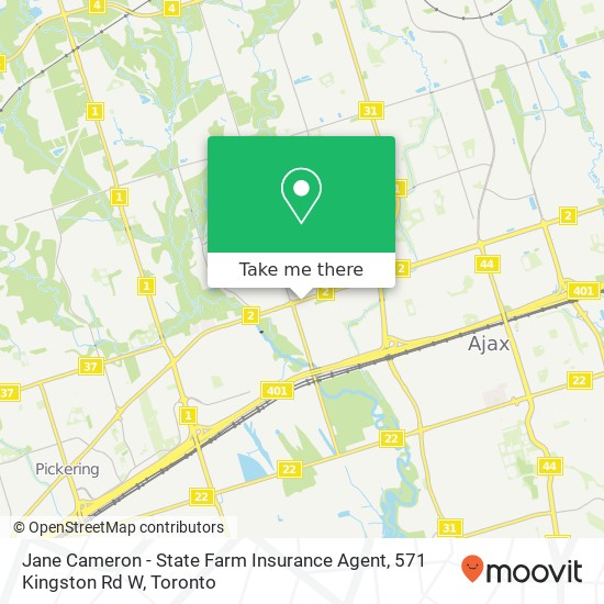 Jane Cameron - State Farm Insurance Agent, 571 Kingston Rd W map