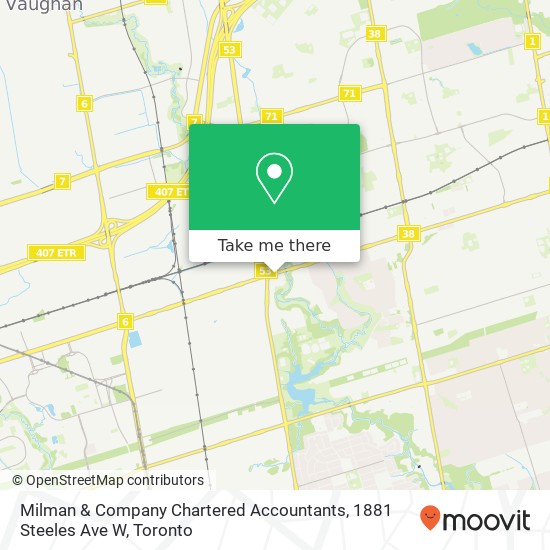 Milman & Company Chartered Accountants, 1881 Steeles Ave W map