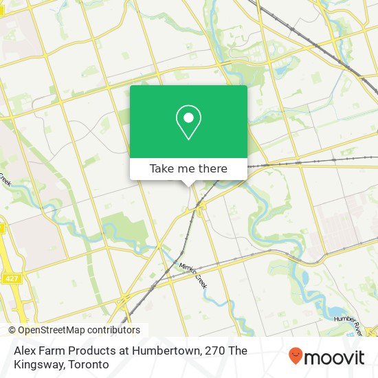 Alex Farm Products at Humbertown, 270 The Kingsway map