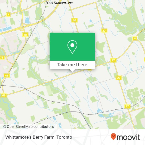 Whittamore's Berry Farm, 8100 Steeles Ave E map