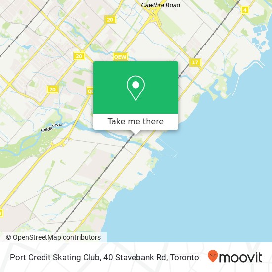 Port Credit Skating Club, 40 Stavebank Rd map