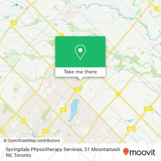 Springdale Physiotherapy Services, 51 Mountainash Rd map