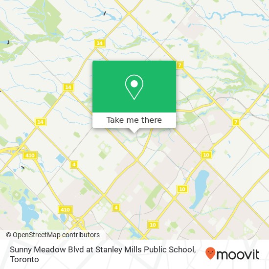 Sunny Meadow Blvd at Stanley Mills Public School map