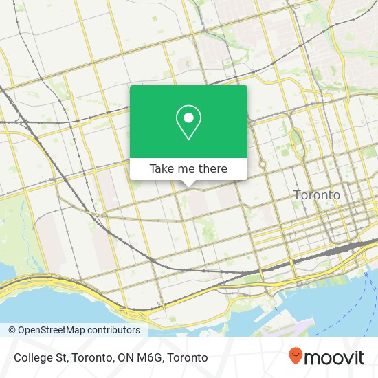 College St, Toronto, ON M6G map