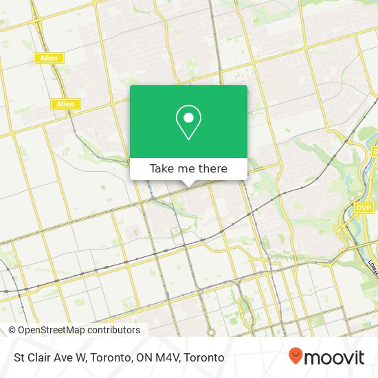 St Clair Ave W, Toronto, ON M4V map