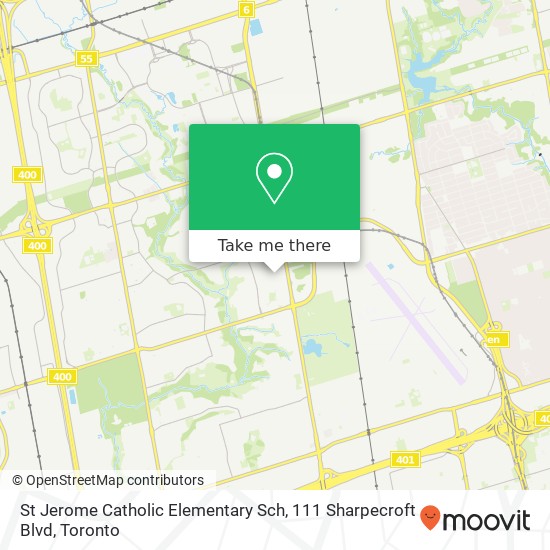 St Jerome Catholic Elementary Sch, 111 Sharpecroft Blvd map