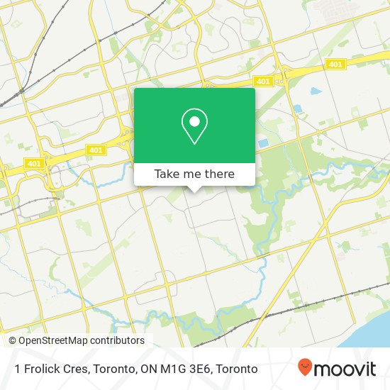 1 Frolick Cres, Toronto, ON M1G 3E6 plan