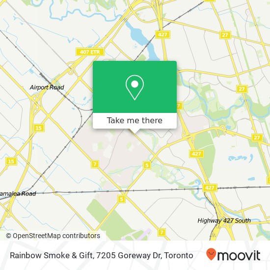 Rainbow Smoke & Gift, 7205 Goreway Dr map