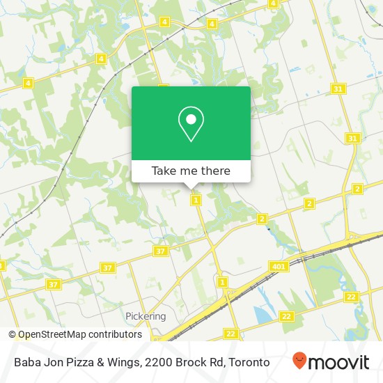 Baba Jon Pizza & Wings, 2200 Brock Rd map