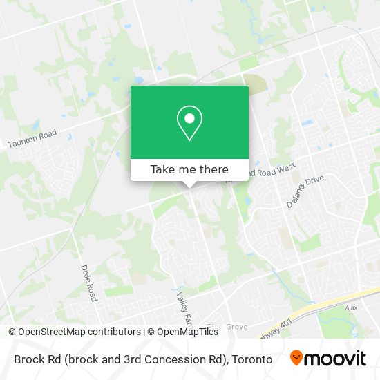 Brock Rd (brock and 3rd Concession Rd) map