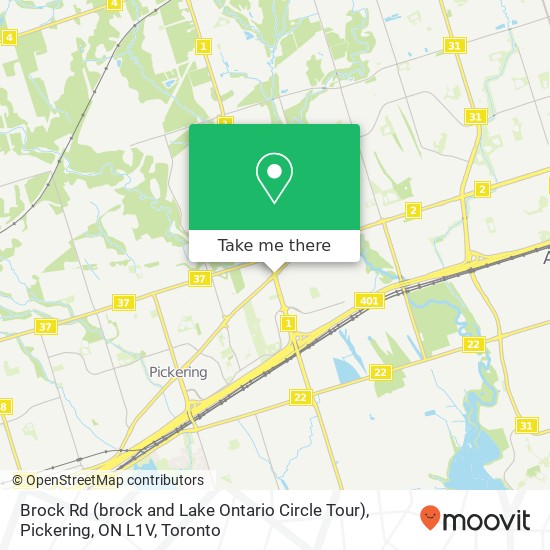 Brock Rd (brock and Lake Ontario Circle Tour), Pickering, ON L1V plan