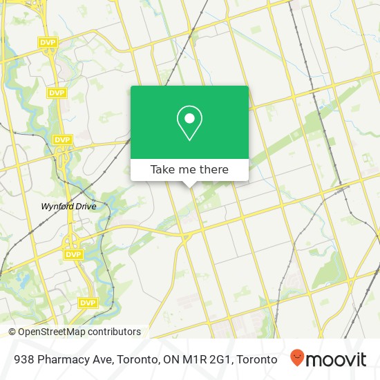 938 Pharmacy Ave, Toronto, ON M1R 2G1 map