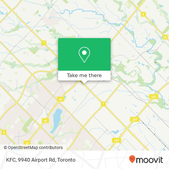 KFC, 9940 Airport Rd map