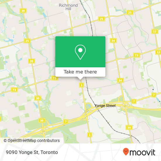 9090 Yonge St map