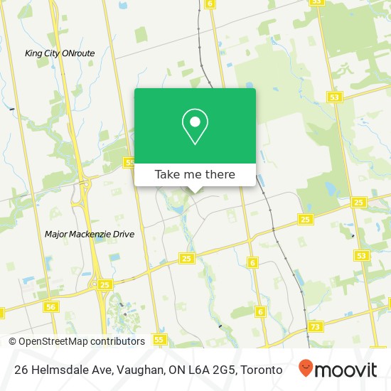 26 Helmsdale Ave, Vaughan, ON L6A 2G5 map