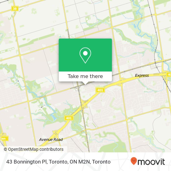 43 Bonnington Pl, Toronto, ON M2N plan