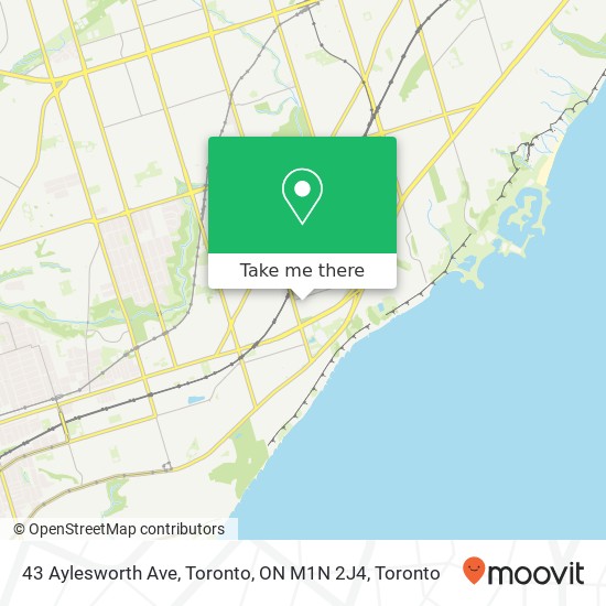 43 Aylesworth Ave, Toronto, ON M1N 2J4 map