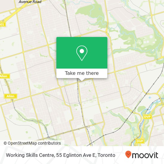 Working Skills Centre, 55 Eglinton Ave E map