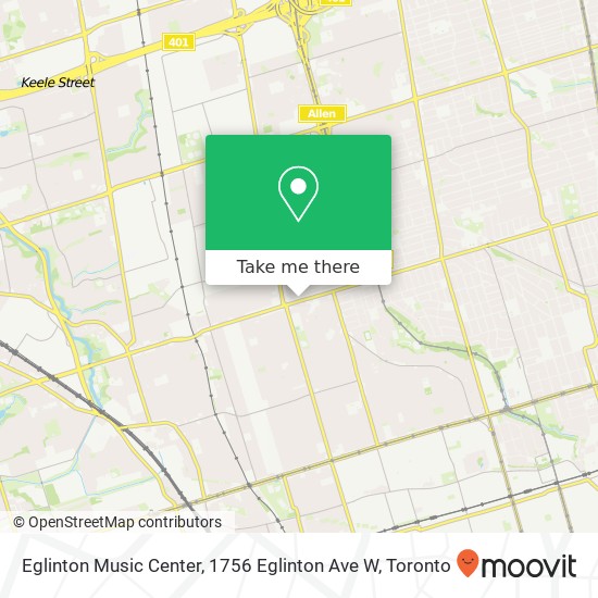 Eglinton Music Center, 1756 Eglinton Ave W plan