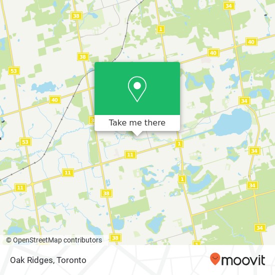 Oak Ridges map