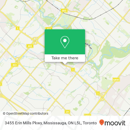 3455 Erin Mills Pkwy, Mississauga, ON L5L map