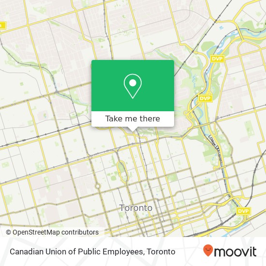 Canadian Union of Public Employees map