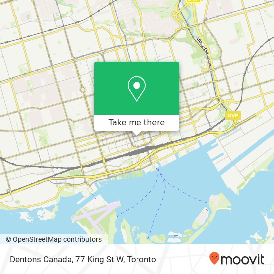 Dentons Canada, 77 King St W map