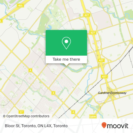 Bloor St, Toronto, ON L4X map